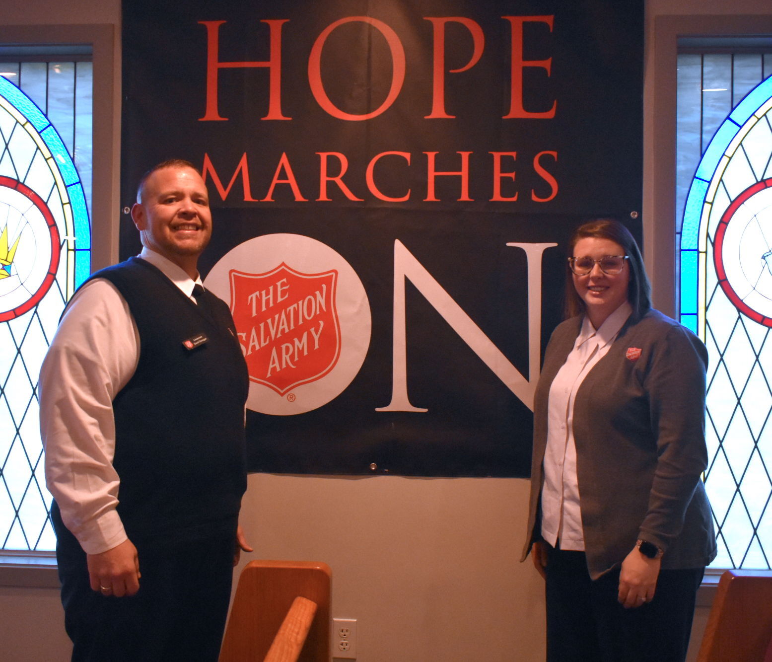 Lt. David Donegan and Lt. Brittney Donegan